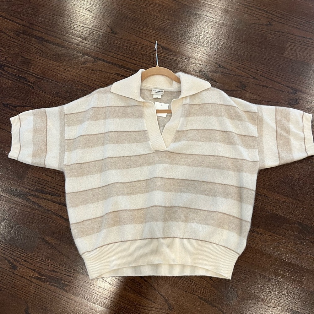 Club Monaco Cashmere Polo sweater NWT